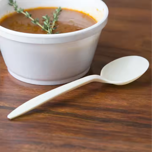 Cuchara de plástico blanca larga de alta resistencia Cuchara de plástico desechable para sopa Pastel de arroz Café Leche Proveedor de la marca Vietnam HM - Product Image 5