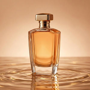 Elegante Juego de Botella y <span class=keywords><strong>Caja</strong></span> de Perfume Vacía Dorada Personalizada de 50 ml y 100 ml con Cuerpo Cónico para Marca Privada, <span class=keywords><strong>Precio</strong></span> de Fábrica - Product Image 1