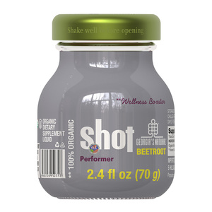 Shot de jus de betterave 100% biologique, naturel, fonctionnel et concentré, avec citron, en bouteilles de 70g - Product Image 1