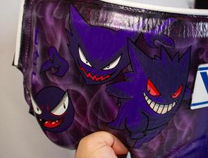 Fabricación de fábrica, los más vendidos, juego de boxeo ganador púrpura estampado Genger para adultos, entrenamiento, guantes de lucha Genger hechos a medida - Product Image 3