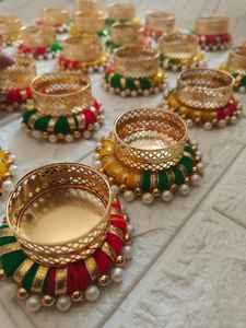 Diya Handcrafted Multi Color Holders Perfect Diwali Return Gifts Tea Light Decoraciones y Unique Indian Housewarming/Event Decor - Product Image 2