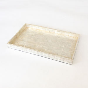 Plateau de service rectangulaire de taille personnalisée de haute qualité du Vietnam nouveau Design brillant nacre vadrouille incrusté de bon prix - Product Image 4