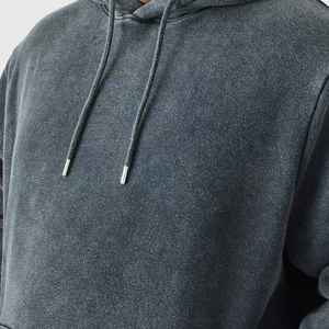 เสื้อฮู้ดผู้ชายยาวยาวโอเวอร์ไซส์ผ้าฟลีซผ้าฝ้ายแบบสวมหัวโอเวอร์ไซส์ดีไซน์100% กำหนดเองได้ - Product Image 6