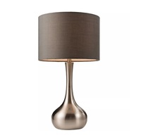 Ensemble de 2 lampes de bureau modernes en métal, compatibles AC/DC, écologiques, protectrices pour les yeux, à intensité variable, commande tactile, ampoules halogènes de luxe de 24 pouces