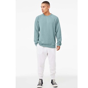 BELLA CANVAS unisexe éponge polaire col rond 100% coton sweat Premium plaine vêtements de travail décontracté col rond coupe ample sweats - Product Image 3