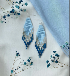 Fringe <b>Tassel</b> <b>Earrings</b> - Gold - Long - Product Image 1