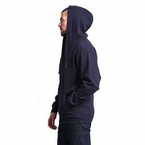 Sweat à capuche zippé en coton 100% pour hommes, sweat-shirt d'hiver imprimé de logo personnalisé, style décontracté à motif solide, teint uni de haute qualité - Product Image 5