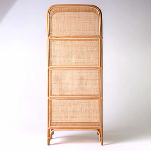 High Demand Natural Rattan Standing <b>Bookshelf</b> for Home <b>Decoration</b> Handmade in Vietnam - Product Image 4
