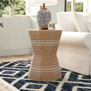 Table d'appoint en herbe de mer pour la décoration moderne de la maison, tables d'appoint en herbe de mer naturelle, vente en gros, table d'appoint artisanale - Product Image 5