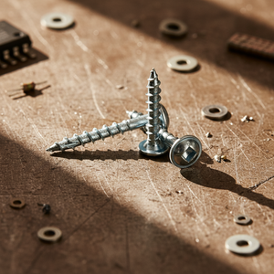 Tornillo Autorroscante para Madera, de Acero al Carbono Clase 4, Métrico/Pulgadas, Cabeza Plana, Rosca Gruesa, Recubrimiento de Zinc, Tipo Phillips/Pozi - Product Image 1