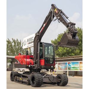 Excavadora de Orugas X9 con Motor Yanmar, Precio de Fábrica, Cambio Instantáneo Entre Desplazamiento sobre Ruedas y sobre Orugas - Product Image 4