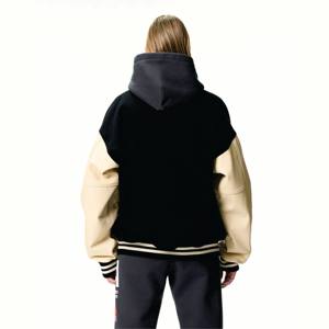 Diseño de fábrica al por mayor manga larga en blanco mujer chaqueta de béisbol Sport Wear Varsity Jacket - Product Image 6