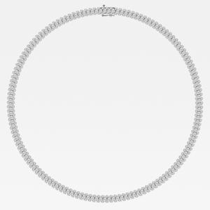 Collar de Tenis de Diamantes de Laboratorio y Oro Blanco Sólido de 18k para Mujer, Joyería de Diamantes de Lujo, Collar con Colgante Personalizado - Product Image 6