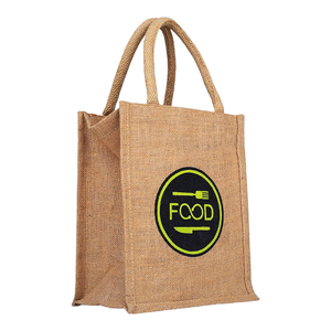 Sacs cadeaux d'épicerie en Jute de haute qualité, Style personnalisé, motif en tissu, couleur, petit, origine brute indienne - Product Image 6