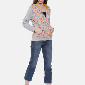 Premium Quality Women <b>Zipper</b> Hoodies 100% Cotton Material Streetwear Style Custom Logo With Pockets hoodies for women - Product Image 3