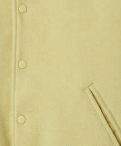 แจ็กเก็ตขนสัตว์มหาวิทยาลัยสำหรับผู้ชาย, แจ็กเก็ตผ้าขนสัตว์หนาปักตัวอักษรสไตล์ฮิปฮอปแจ็คเก็ตนักเบสบอล - Product Image 5