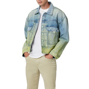 Veste en jean vintage style délavé au soleil, veste d'hiver confortable, décontractée, streetwear, veste d'hiver de haute qualité - Product Image 1