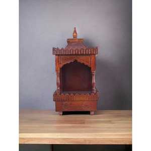 Handcrafted Wooden Mandir for <b>Home</b> Beautiful Wood Wall Sign for <b>Home</b> Decor - Product Image 3