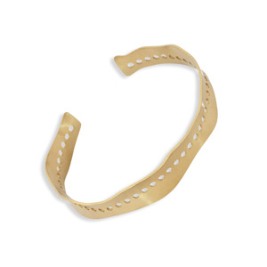 CUCOCUCA YXQ B54 Bracciale in acciaio inossidabile dorato spazzolato, leggero e confortevole, dal design semplice e classico, dall'aspetto classico - Product Image 1