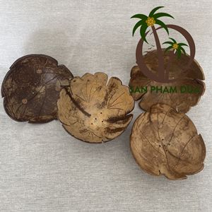 ที่วางสบู่มะพร้าวทำจากไม้ธรรมชาติเป็นมิตรกับสิ่งแวดล้อมถาดสบู่กะลามะพร้าว - Product Image 2