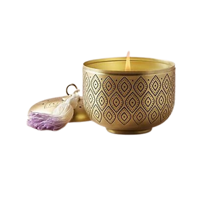 Tarro de vela votiva de Metal dorado para iluminación del hogar, decoración de mesa de Navidad para velas de Pilar, decoración de iluminación del hogar - Product Image 6