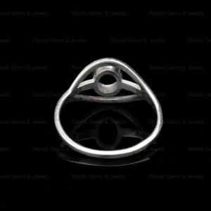 Plata de Ley 925 de la mejor calidad, sólido, 6x8mm, ovalado, semimontaje, bisel en blanco, anillo de ajuste, accesorios de joyería, componentes para piedras preciosas - Product Image 2