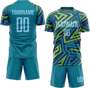 Camiseta de fútbol personalizable unisex, nuevo diseño, equipo de entrenamiento de poliéster, uniformes de fútbol para adultos, impresión por sublimación personalizada - Product Image 1