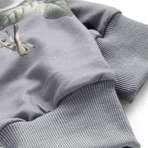 Sweat-shirt amincissant tendance pour femme 2026 à manches longues avec logo brodé lavé sur le devant, 100 % coton, style streetwear pour l'hiver - Product Image 5