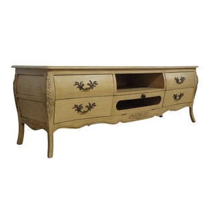 โต๊ะวางทีวีสไตล์ยุโรปแบบโบราณ ตู้วางทีวีสไตล์ฝรั่งเศส ตู้วางทีวีไม้สำหรับเฟอร์นิเจอร์ห้องนั่งเล่น - Product Image 2