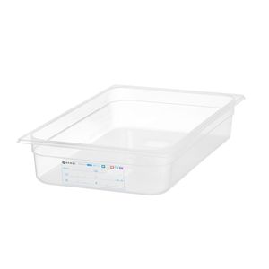 Contenitore Gastronorm 1/1 12L Trasparente 530x325x(H)100mm HENDI GN 1/1 per Conservazione e Trasporto Alimenti - Product Image 1