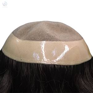 Patch/postiche pour cheveux à bordure en monofilament de base pour hommes - Product Image 3