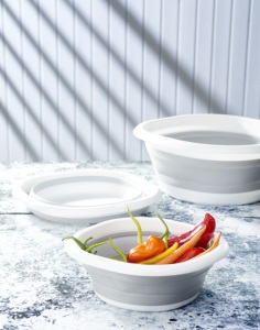 Afossa อ่างพลาสติกสี่เหลี่ยมพับได้5L ทนทานอเนกประสงค์พับเก็บได้ห้องครัวห้องน้ำการจัดเก็บอาหารปลอดภัย - Product Image 5