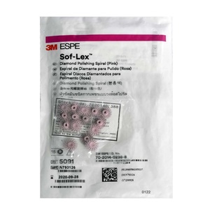 Roue dentaire en spirale Soflex Diamond pour le polissage des surfaces antérieures et postérieures des dents, rose, paquet de 15 - Product Image 1