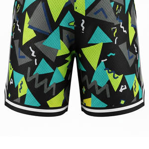 Shorts décontractés pour hommes en satin imprimé par transfert thermique, écologiques, à séchage rapide, en tissu respirant pour la course, la gym, le fitness et les sports d'équipe - Product Image 5