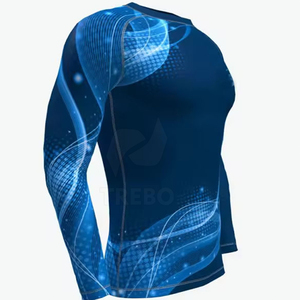Mejor venta transpirable Rash Guard En stock Hombres Sublimación Rash Guard Precio bajo Hombres Sublimación Rash Guard - Product Image 2