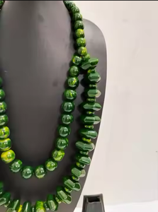 Collier de perles multicolores pour femme, style ange en résine émaillée, design indien exotique, dernière collection, idéal pour les fêtes et les occasions spéciales, Inde - Product Image 5