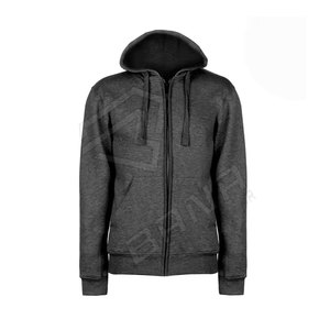 Sudadera con capucha térmica para hombre de alta calidad, jersey de sublimación personalizado de estilo de invierno con Color sólido, ropa de hombre de algodón 100% - Product Image 2
