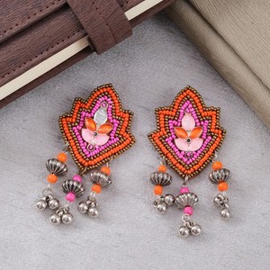 Pendientes de Cuentas Hechos a Mano, Pendientes Personalizados con Múltiples Cuentas, Joyería Festiva para Mujer al Mejor Precio - Product Image 4