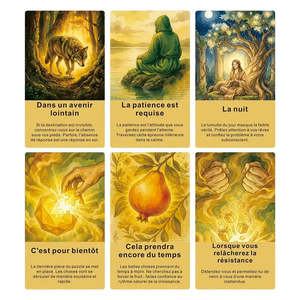 Jeu de tarot Oracle du Temps français, tarot traditionnel français pour la divination et l'interprétation - Product Image 2