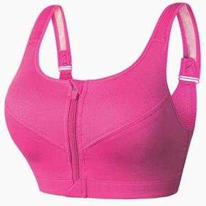 Sujetador deportivo Cloud Hide para mujer, camisa de Fitness con cremallera frontal, Top corto de Yoga transpirable, chaleco Atlético Simple para ropa deportiva de gimnasio - Product Image 3