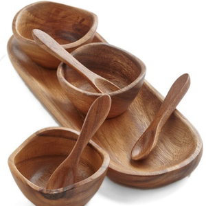 Cuchara y Tazón de Bambú Reutilizables y Duraderos para el Hogar y Restaurantes - Product Image 4