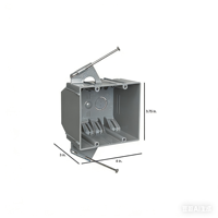 W232A 2-Gang 32 Cu. Dans. Boîtier électrique en PVC mural électrique bleu nouveau boîtier de prise de travail interrupteur électrique et boîte de sortie