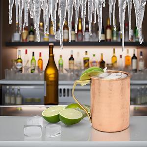 Tasse de mule de Moscou en métal martelé portable écologique de 16oz verres en cuivre fabriqués à la main - Product Image 4