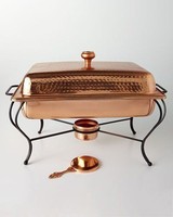 Vente en gros de chauffe-plats lumineux design en cuivre 4L/5L chauffe-plats professionnels en métal pour buffet hôtels restaurants mariages