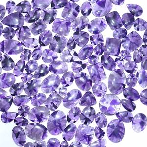 Piedra preciosa de cuarzo suelta de cabujón de amatista natural de calidad de forma y tamaño mixtos para la fabricación de joyas - Product Image 1