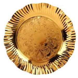 Plateau de service en acier inoxydable non terni pour événement de luxe accueillant un service alimentaire ou une base de pièce maîtresse décorative - Product Image 5