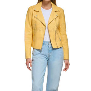 Chaqueta de cuero para mujer de la mejor calidad, chaqueta de cuero genuino para mujer, chaqueta de cuero transpirable para mujer - Product Image 2