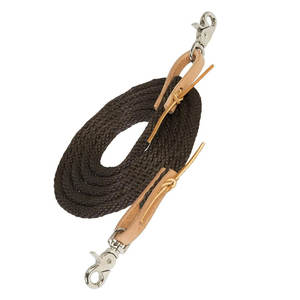 Riendas de cuerda de polietileno duraderas, extremos a presión, polipropileno trenzado, riendas de caballo, barril, carreras, sendero, equitación, pantalones de entrenamiento, ligeros - Product Image 6