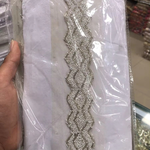 Accesorios de traje de baile personalizados adorno de encaje de diamantes de imitación hierro en cadena embellecedor Gimp cuentas de piedra accesorios de cristal - Product Image 1