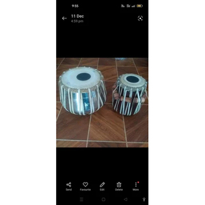 Tabla en bois de qualité musicale en acier, taille 10 pouces et 5 pouces (diamètre) - Product Image 2
